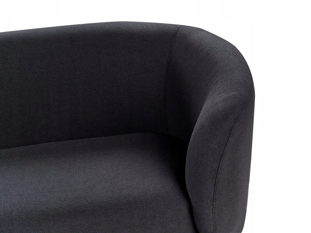 Beliani Dviejų vietų sofa LOEN, juoda