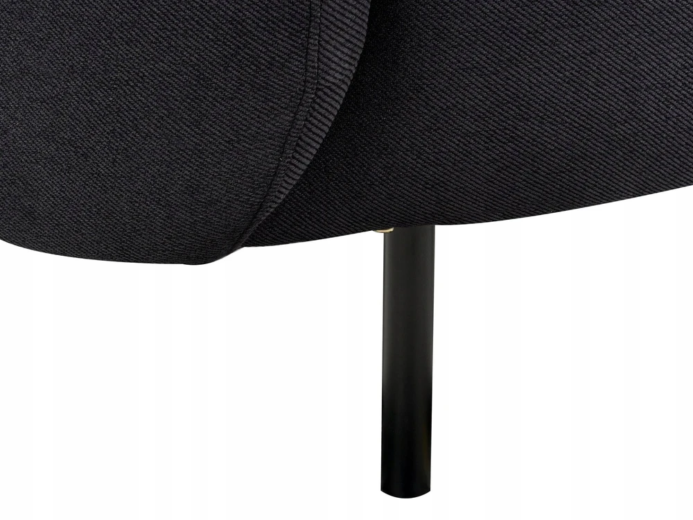 Beliani Dviejų vietų sofa LOEN, juoda