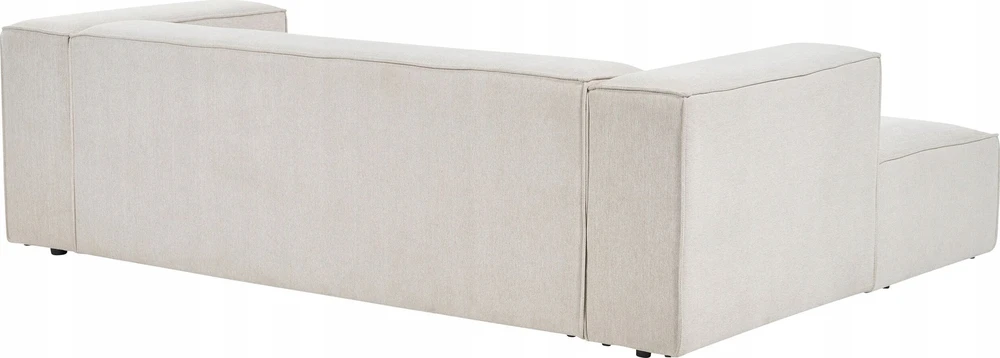 Beliani 2 vietų kampinė sofa VERNON šviesiai smėlio spalvos dešininė