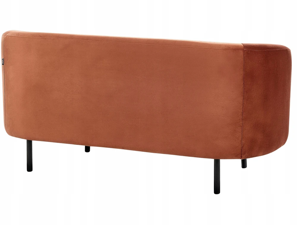 Beliani 2-vietė sofa LOEN, veliūras, oranžinė