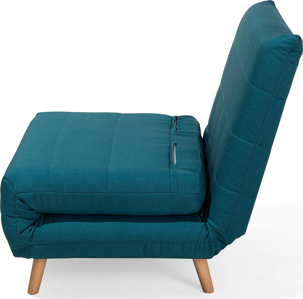 Beliani Vienvietė išskleidžiama sofa SETTEN, melsva