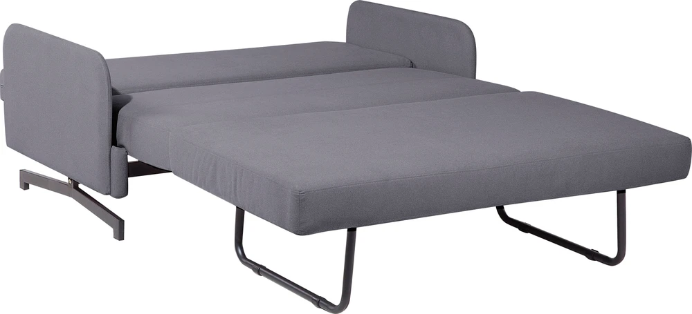 Beliani Dvivietė išskleidžiama sofa BELFAST pilka
