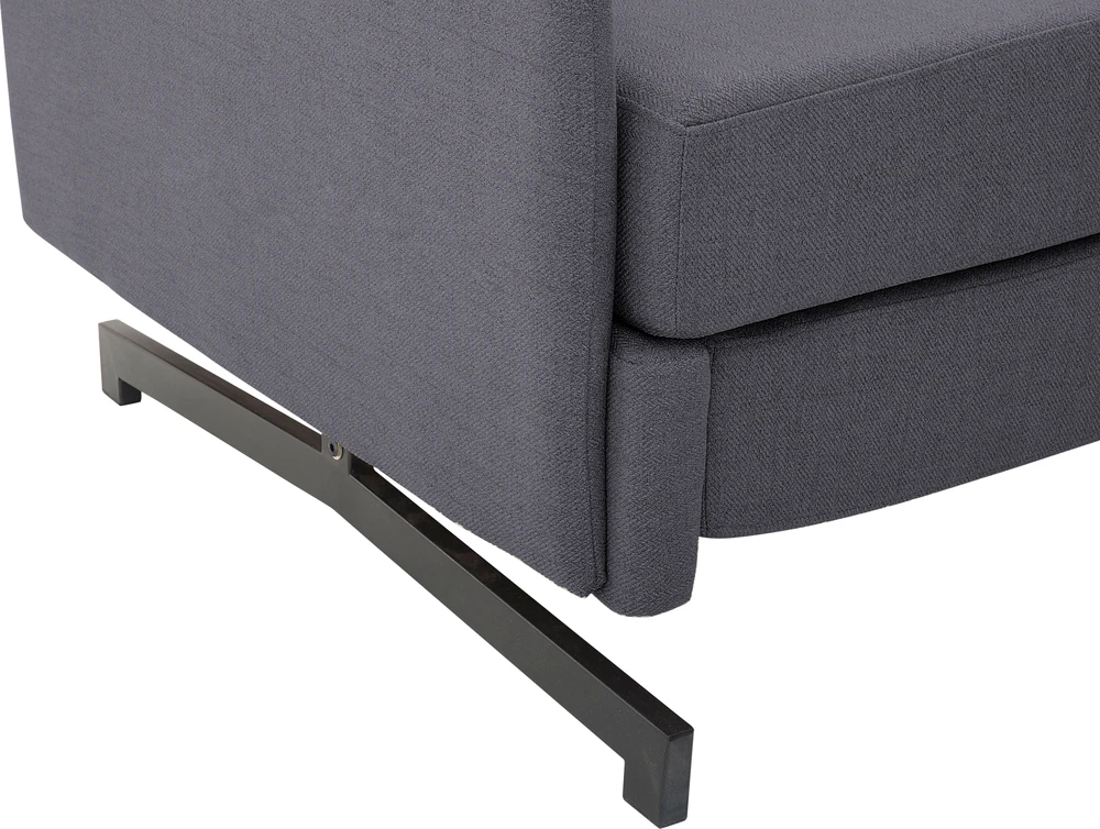 Beliani Dvivietė išskleidžiama sofa BELFAST pilka