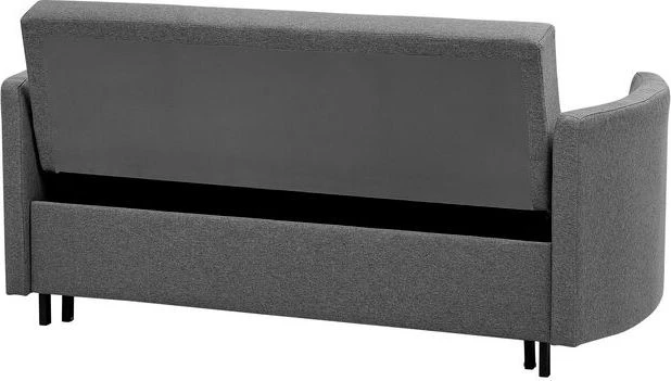 Beliani Dvivietė išskleidžiama sofa HOVIN pilka