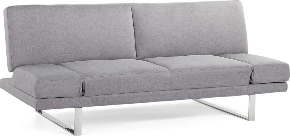 Beliani Ištiessama dvivietė sofa YORK šviesiai pilka