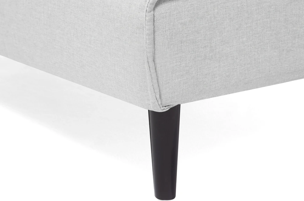 Beliani Trivietė išskleidžiama sofa VISBY šviesiai pilka