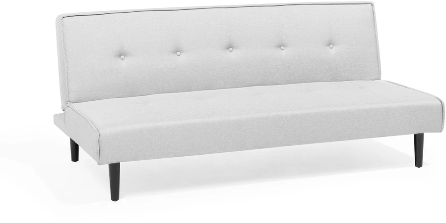 Beliani Trivietė išskleidžiama sofa VISBY šviesiai pilka