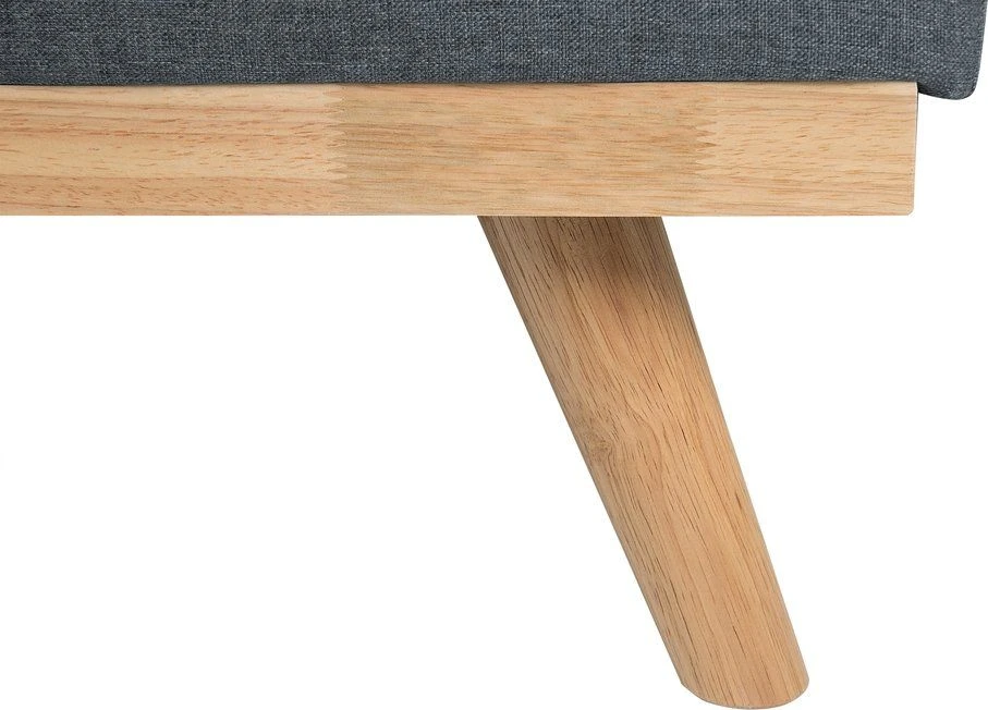 Beliani Išskleidžiama 3 vietų sofa FROYA tamsiai pilka