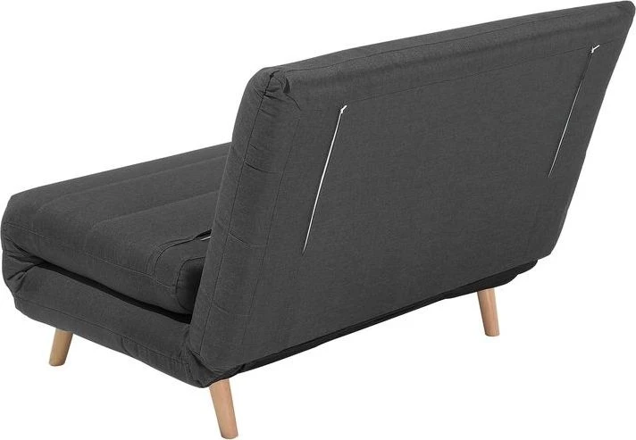 Beliani Vienvietė išskleidžiama sofa SETTEN tamsiai pilka