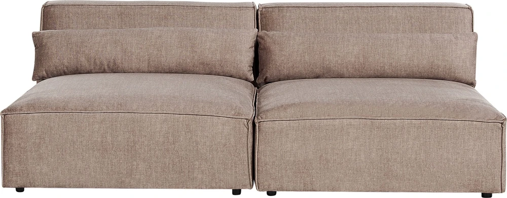 Beliani Dvivietė modulinė sofa HELLNAR, šviesiai ruda