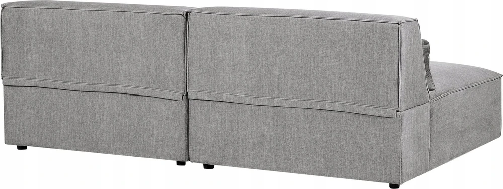 Beliani Dvivietė modulinė sofa HELLNAR, pilka