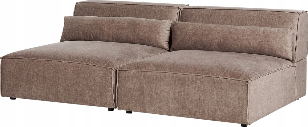 Beliani Dvivietė modulinė sofa HELLNAR, šviesiai ruda