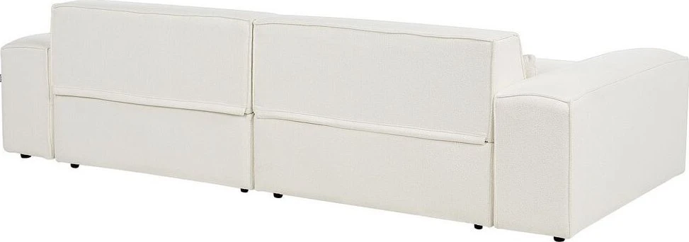 Beliani Dvivietė modulinė sofa HELLNAR, kreminė balta, Boucle
