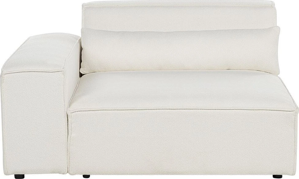 Beliani Dvivietė modulinė sofa HELLNAR, kreminė balta, Boucle
