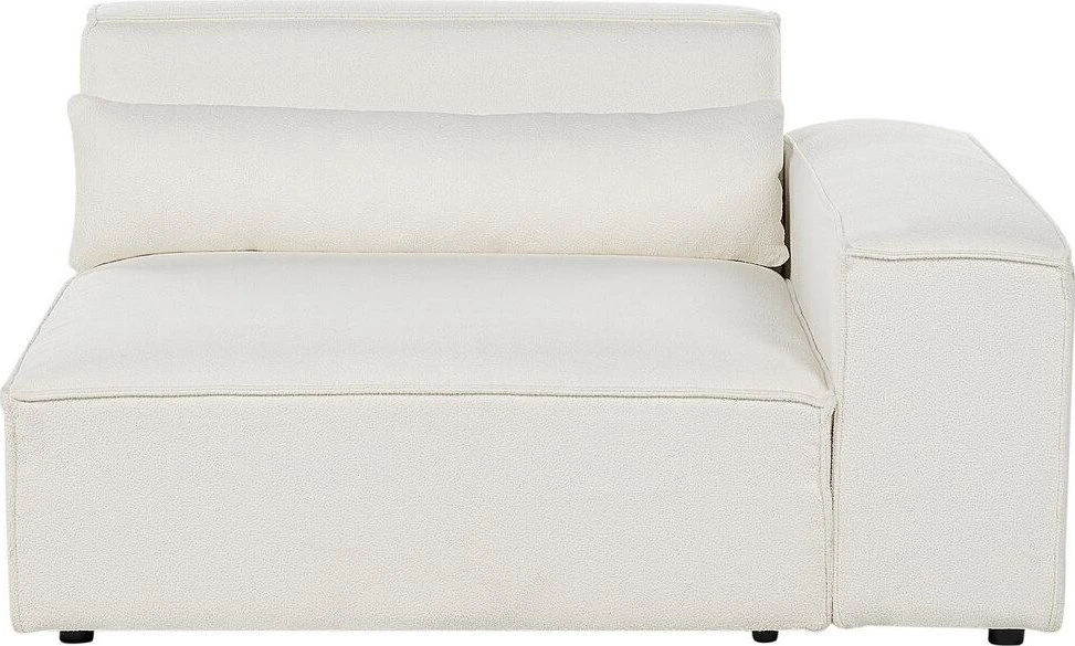 Beliani Dvivietė modulinė sofa HELLNAR, kreminė balta, Boucle