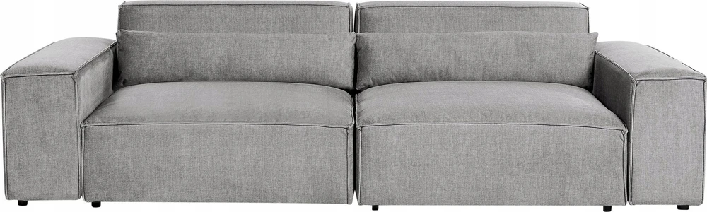 Beliani Dvivietė modulinė sofa HELLNAR pilka