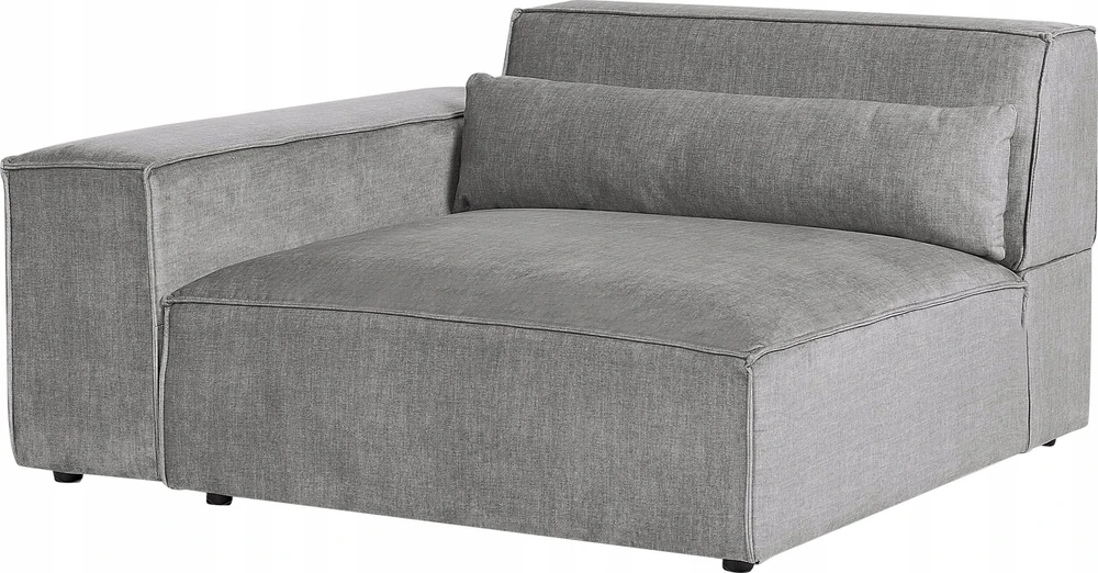 Beliani Dvivietė modulinė sofa HELLNAR pilka