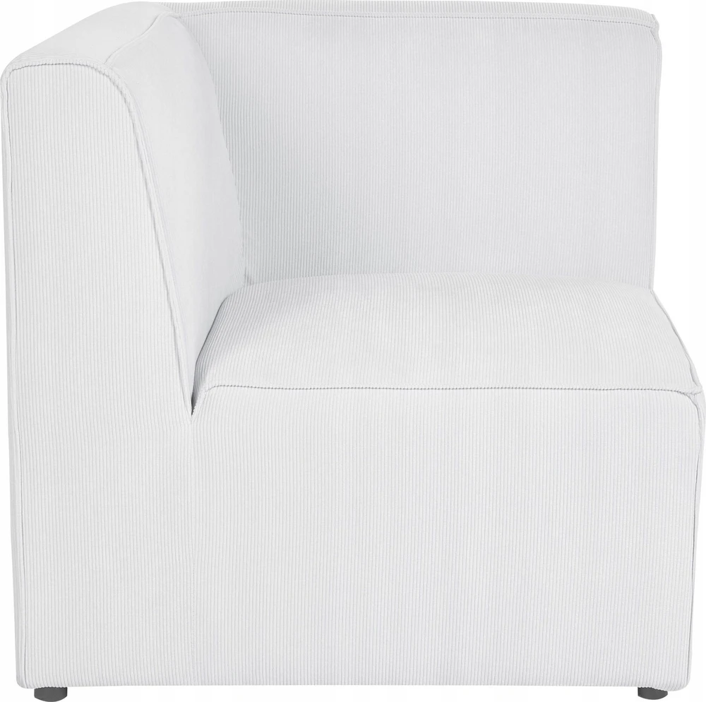 Beliani 2 vietų modulinė sofa LEMVIG, balta, velvetas