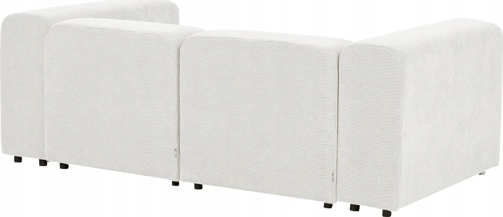 Beliani Modulinė 2 vietų sofa FALSTERBO, balta, velvetas
