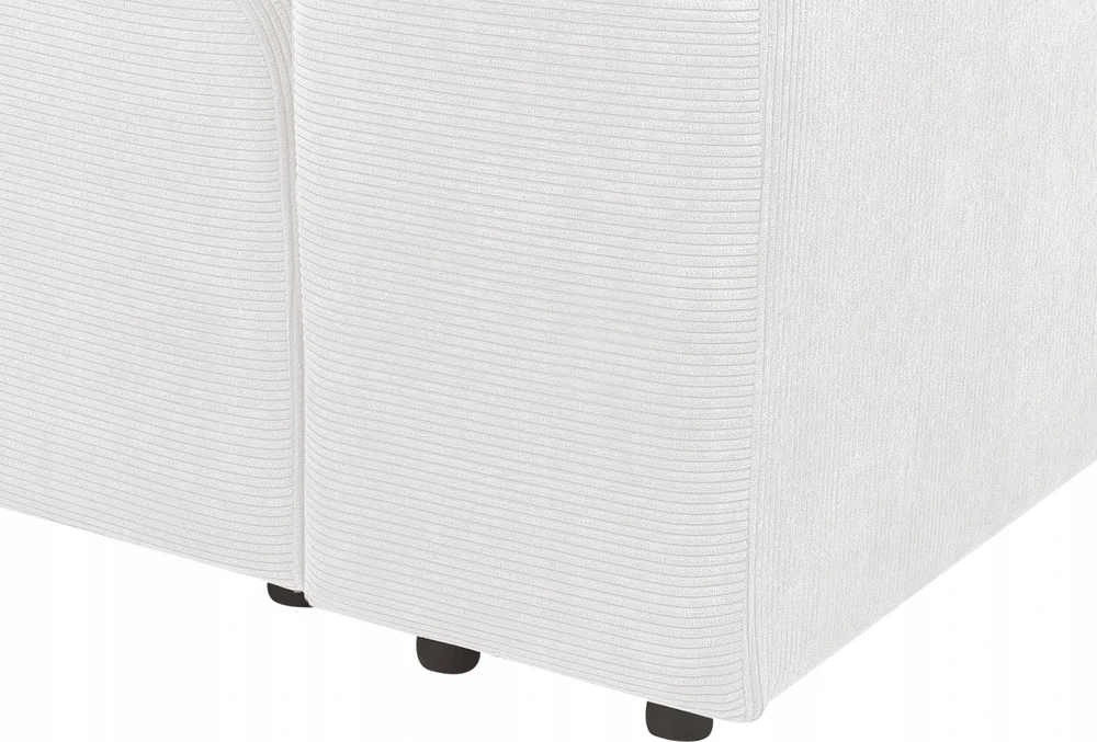 Beliani Modulinė 2 vietų sofa FALSTERBO, balta, velvetas