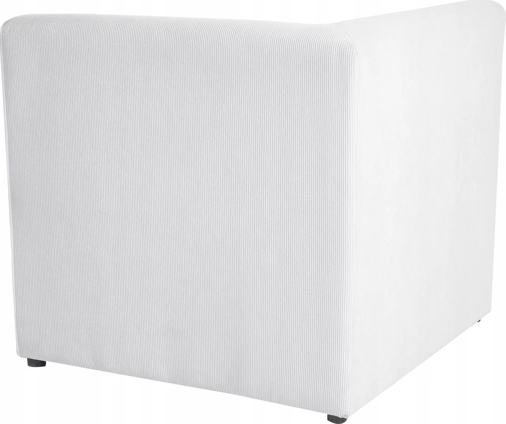 Beliani 2 vietų modulinė sofa LEMVIG, balta, velvetas