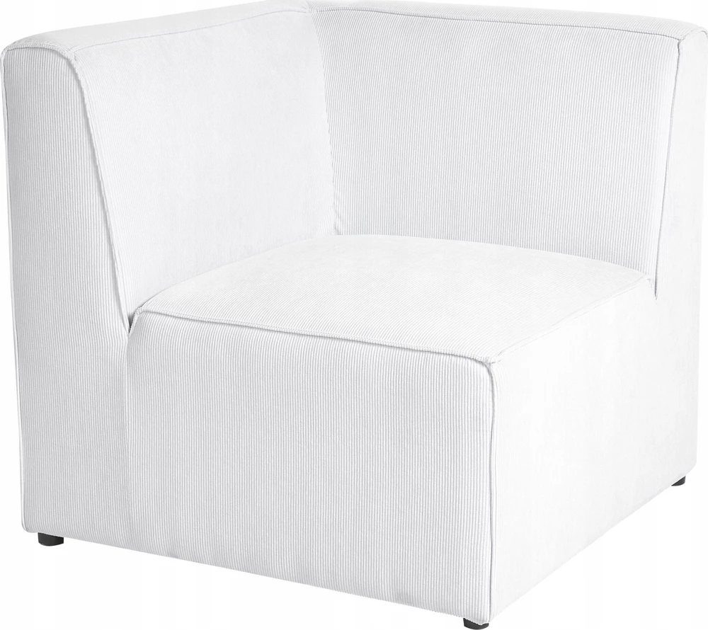 Beliani 2 vietų modulinė sofa LEMVIG, balta, velvetas