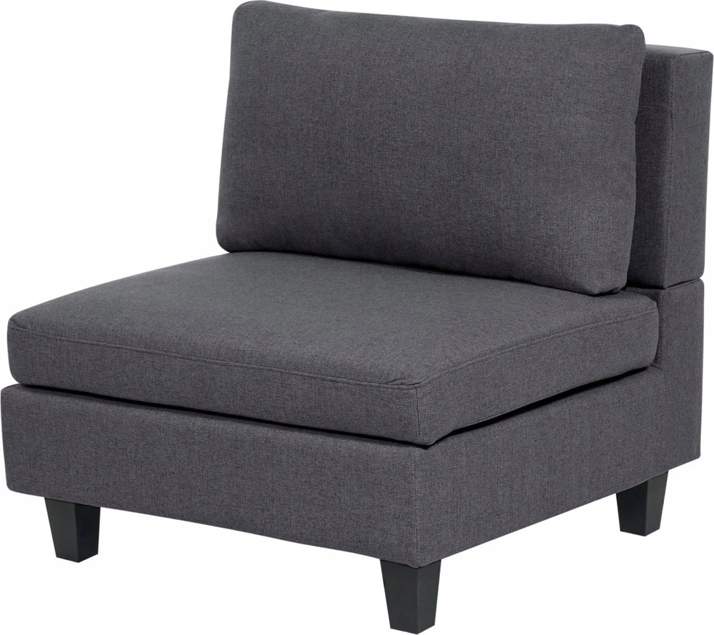 Beliani Modulinė 3 vietų sofa UNSTAD tamsiai pilka