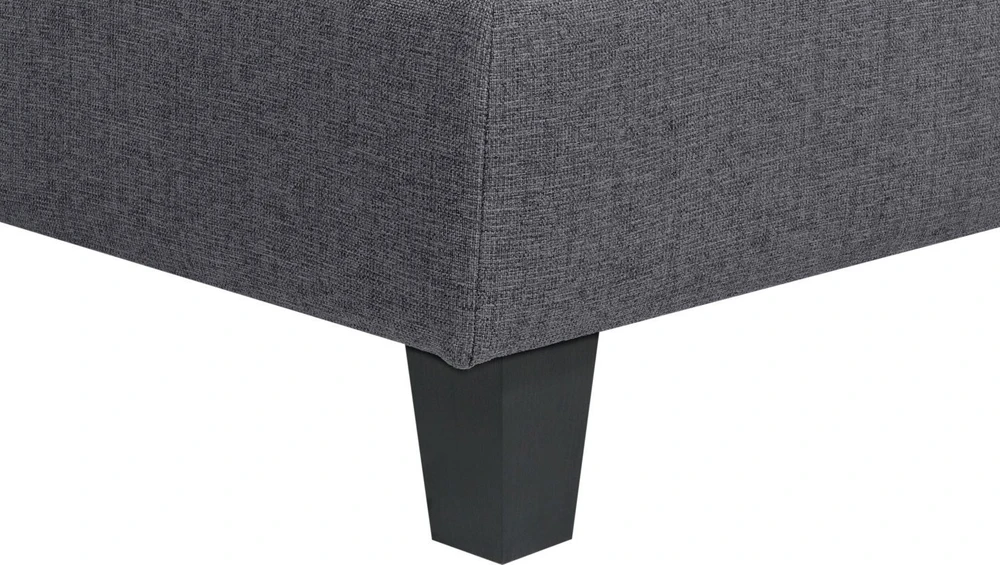 Beliani Modulinė 3 vietų sofa UNSTAD tamsiai pilka
