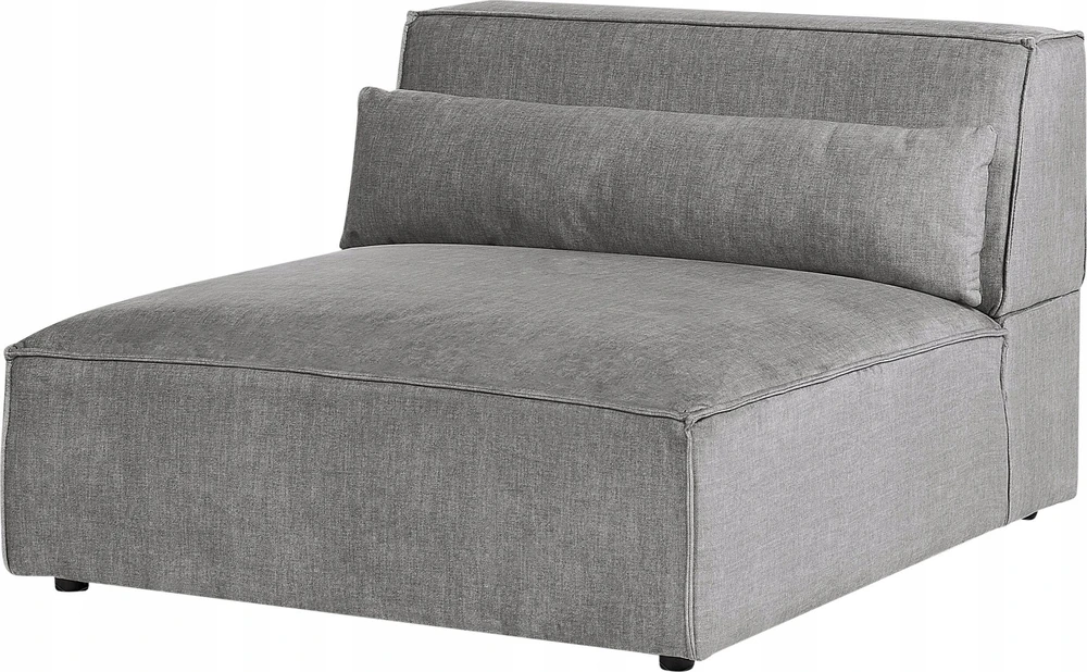 Beliani Trivietė modulinė sofa HELLNAR, pilka