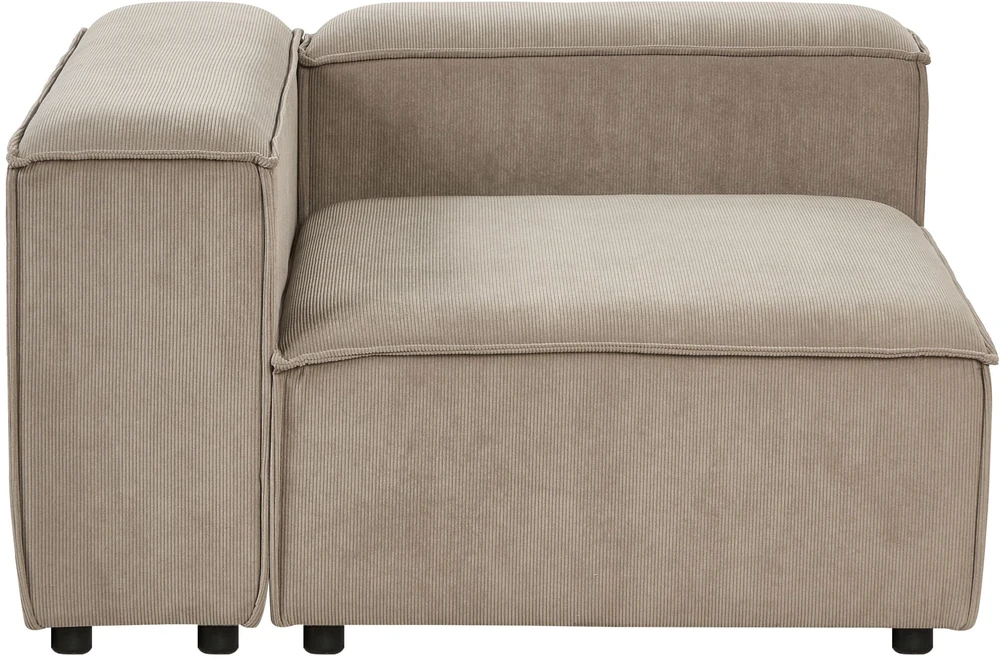 Beliani Trivietė modulinė sofa ARDAL šviesiai ruda velvetinė