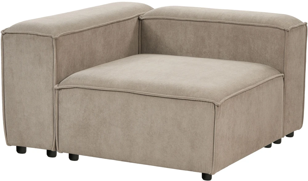 Beliani Trivietė modulinė sofa ARDAL šviesiai ruda velvetinė