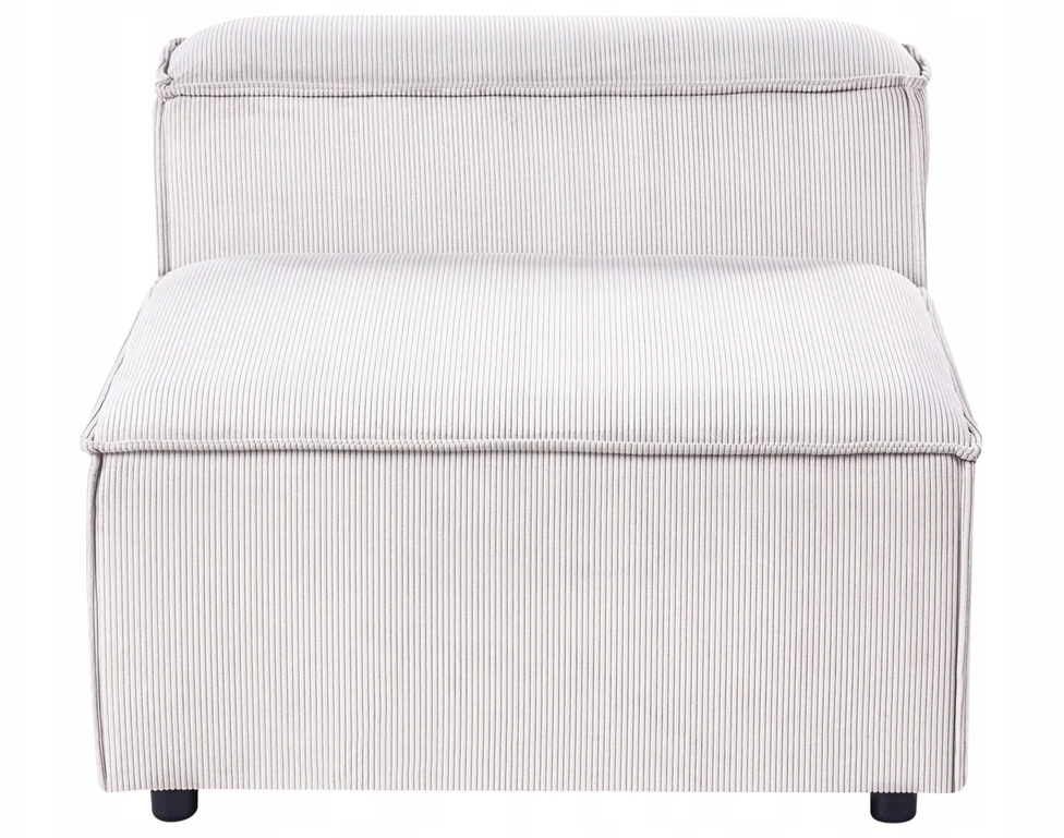 Beliani Modulinė sofa 3 asmenims ARDAL, kreminė balta, velvetas