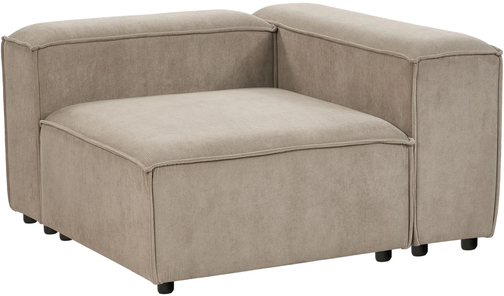 Beliani Trivietė modulinė sofa ARDAL šviesiai ruda velvetinė