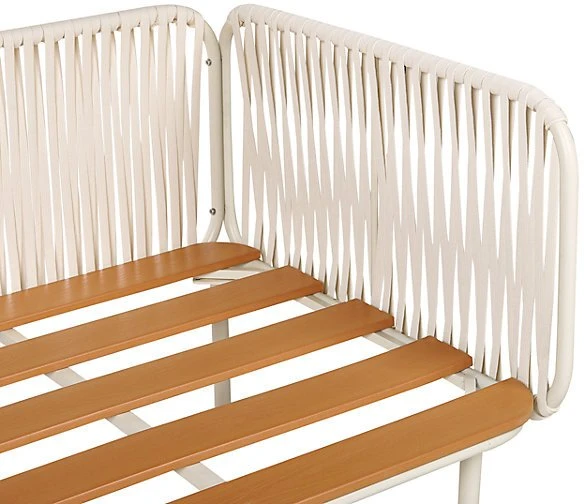 Lauko baldų komplektas Beliani 3 vietų sodo sofa SENISE pilka metalinė