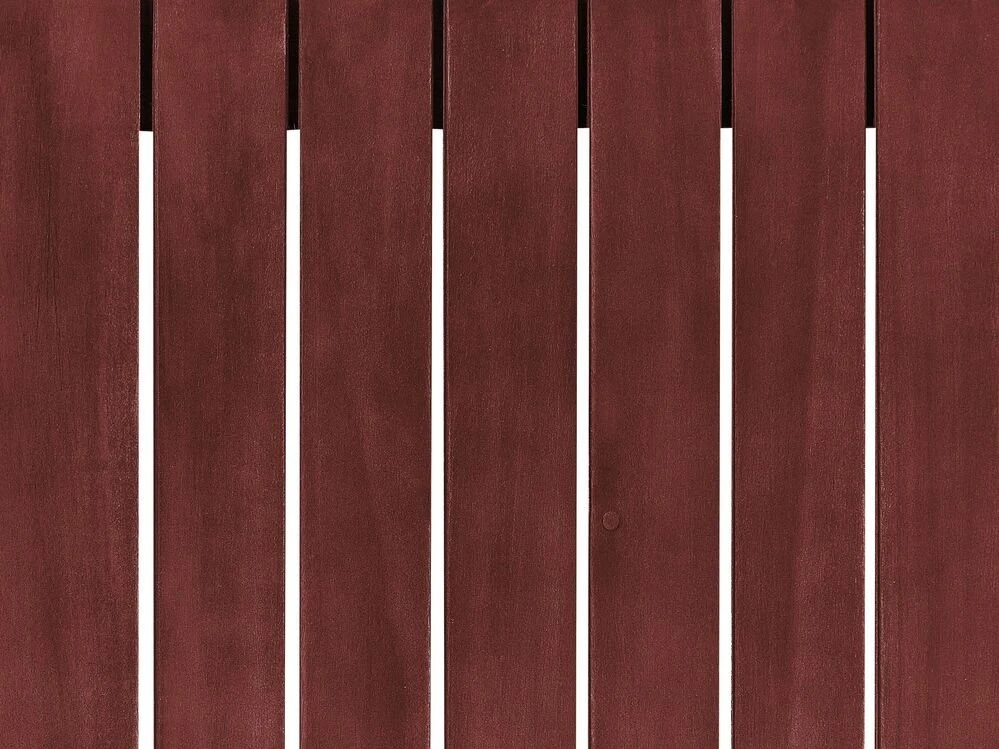Lauko baldų komplektas Beliani Sodo sofa 3 asmenims TRANI Modulinė Sertifikuota akacijos mediena Bordo
