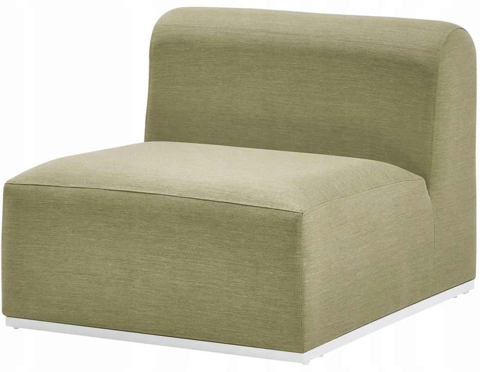 Lauko baldų komplektas Beliani Sodo sofa su otomane 7 asmenims BATTIFOLLO Alyvinė modulinė