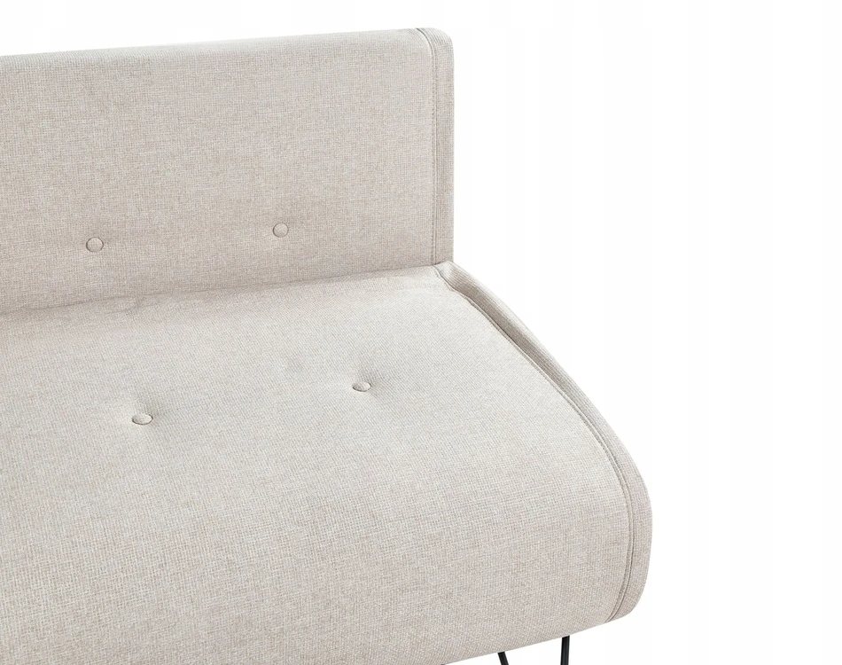 Beliani Dvivietė išskleidžiama sofa VESTFOLD šviesiai smėlio spalvos