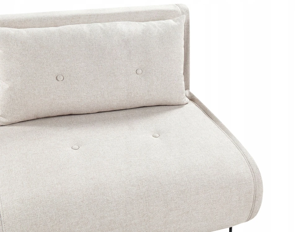 Beliani Dvivietė išskleidžiama sofa VESTFOLD šviesiai smėlio spalvos