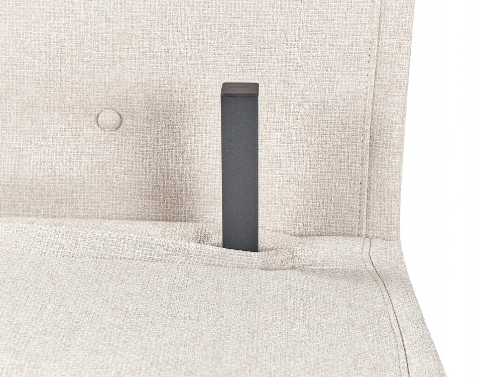 Beliani Dvivietė išskleidžiama sofa VESTFOLD šviesiai smėlio spalvos