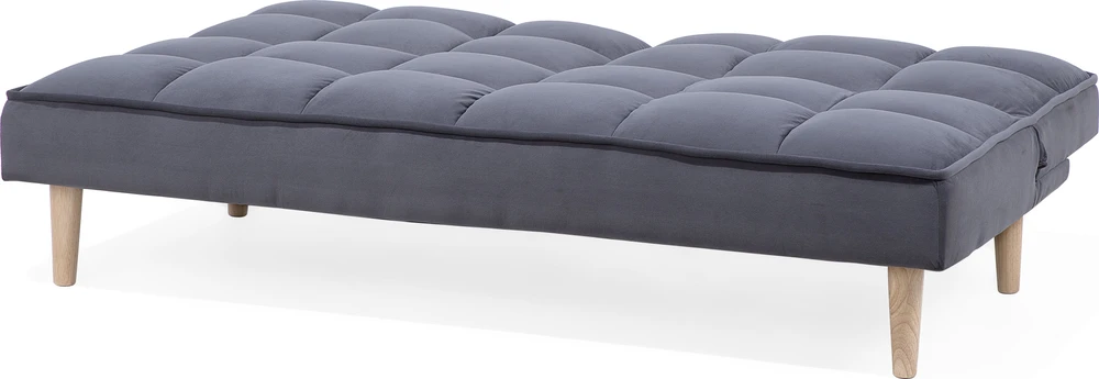 Beliani Trivietė išskleidžiama sofa SILJAN tamsiai pilka