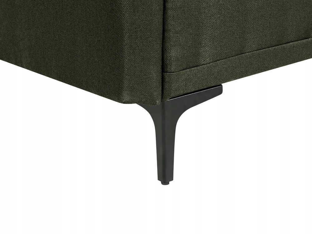 Beliani Trivietė išskleidžiama sofa LUCAN tamsiai žalia