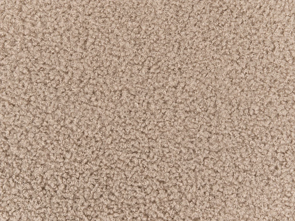 Beliani Išskleidžiama dvivietė sofa „YORK Boucle“ smėlio spalvos