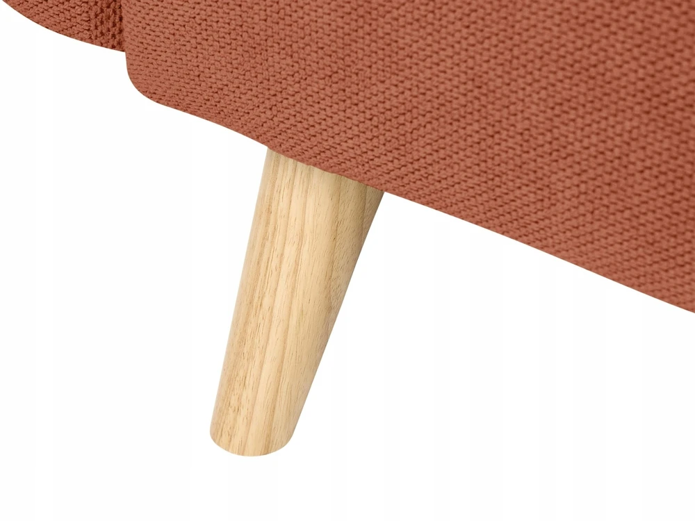 Beliani Trivietė išskleidžiama sofa ASBY, oranžinė