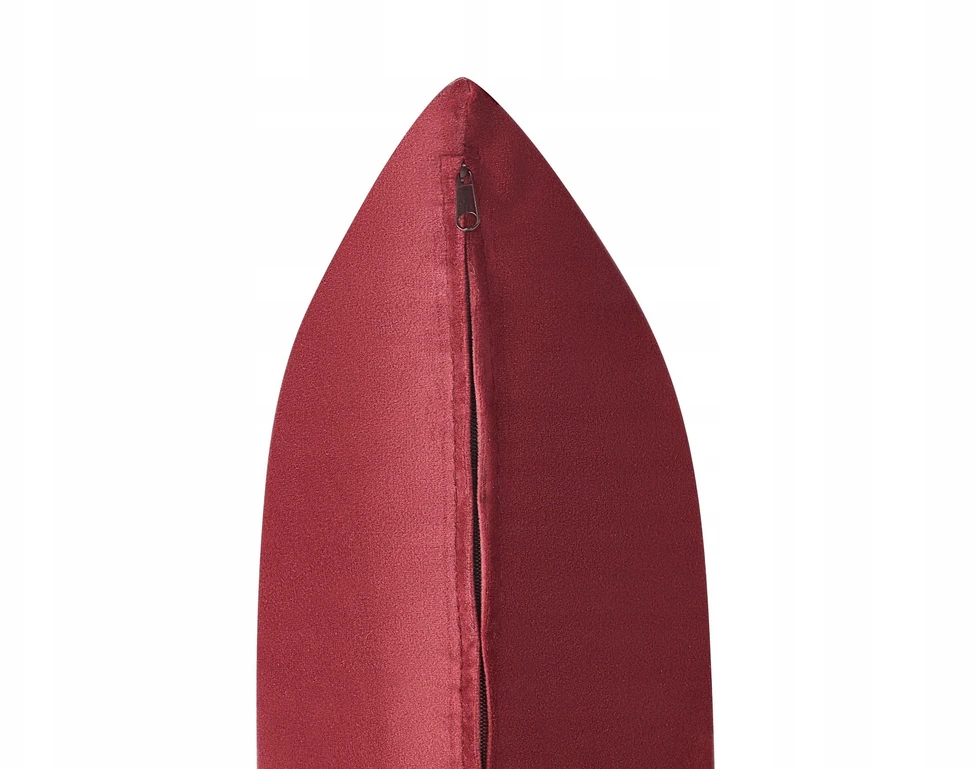 Beliani Trivietė išskleidžiama sofa EGGE, veliūras, burgundiška