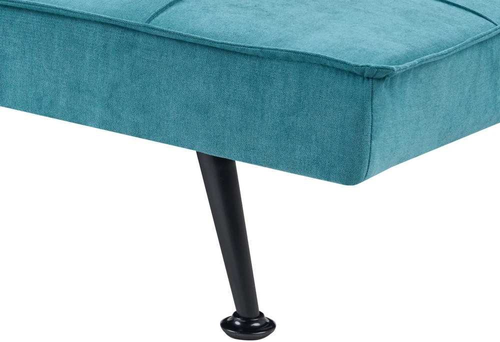 Beliani Trivietė išskleidžiama sofa HASLE, mėlyna