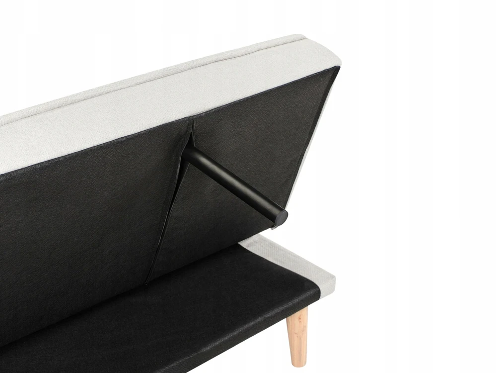 Beliani Trivietė sofa-lova SILJAN, kreminė