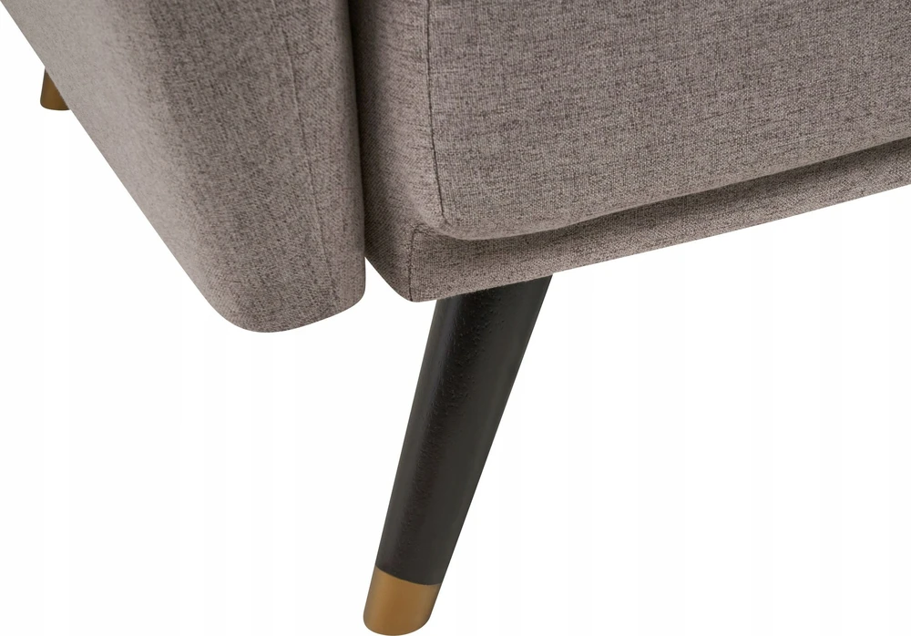 Beliani Trivietė išskleidžiama sofa VIMMERBY, šviesiai ruda