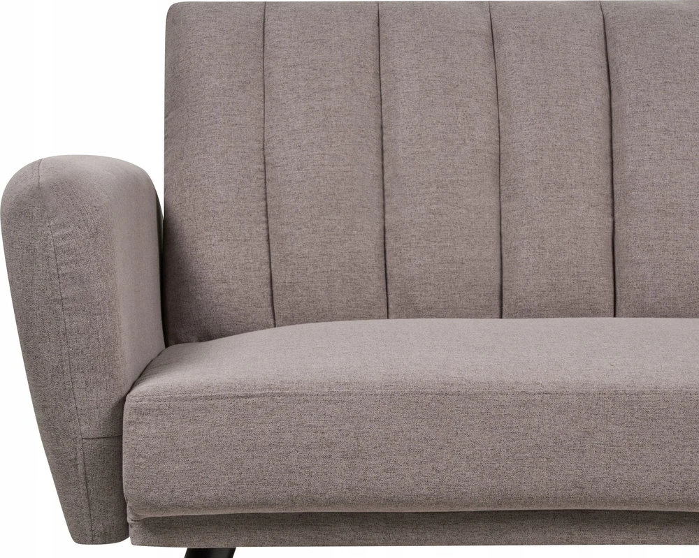 Beliani Trivietė išskleidžiama sofa VIMMERBY, šviesiai ruda