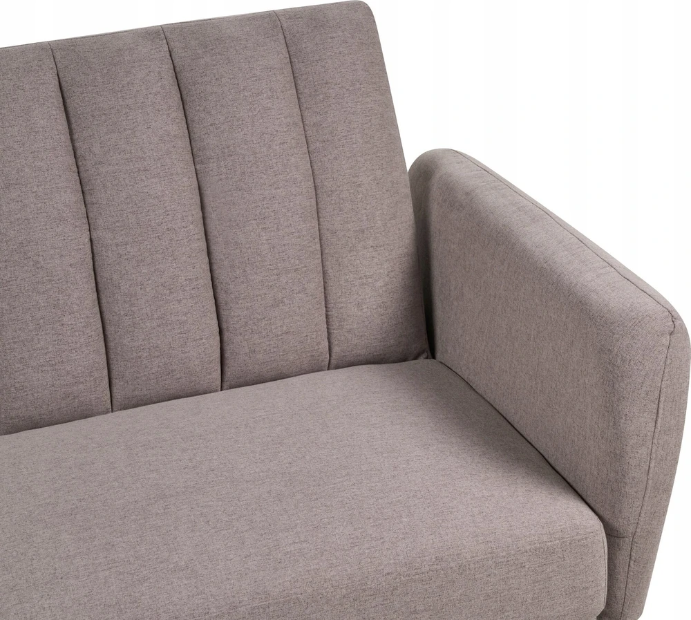 Beliani Trivietė išskleidžiama sofa VIMMERBY, šviesiai ruda