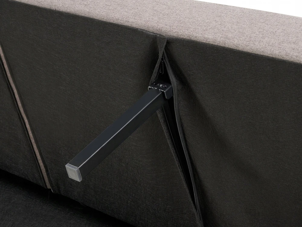 Beliani Trivietė išskleidžiama sofa VIMMERBY, šviesiai ruda